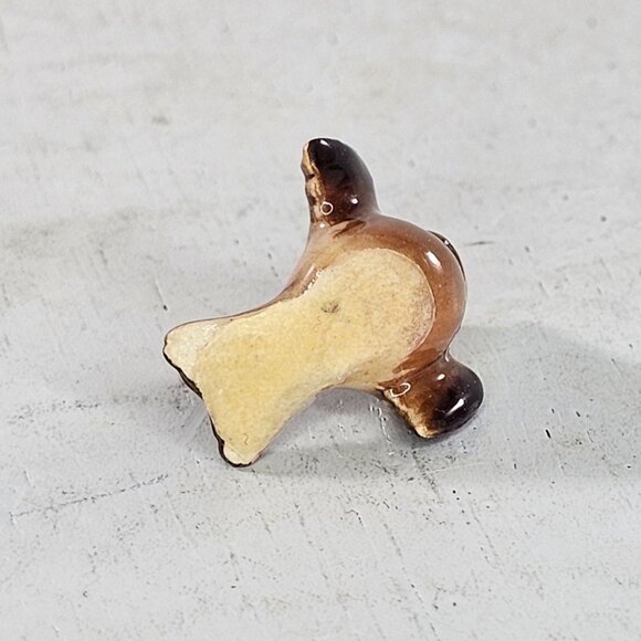 Hagen Renaker Chickadee Tiny Baby Bird Brown Miniature Figurine Vintage - Picture 9 of 9
